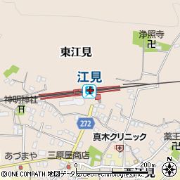 江見駅周辺の地図