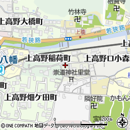 京都府京都市左京区上高野植ノ町13周辺の地図