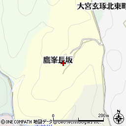 京都府京都市北区鷹峯長坂周辺の地図