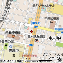 三重県桑名市中央町2丁目11周辺の地図