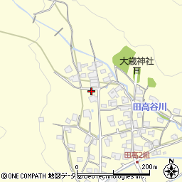 兵庫県西脇市黒田庄町田高782周辺の地図