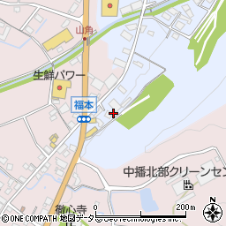 兵庫県神崎郡神河町粟賀町254-1周辺の地図