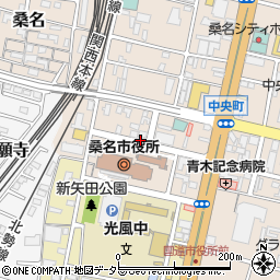 三重県桑名市中央町2丁目周辺の地図