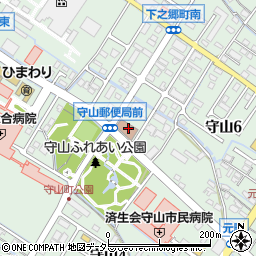 近江守山郵便局周辺の地図