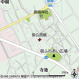 宿公民館周辺の地図