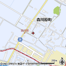 滋賀県守山市森川原町45周辺の地図