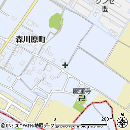 滋賀県守山市森川原町77-1周辺の地図