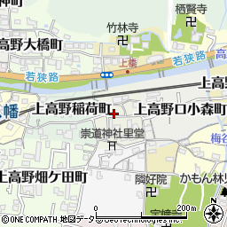 京都府京都市左京区上高野植ノ町19周辺の地図