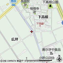 愛知県豊明市沓掛町広坪46周辺の地図
