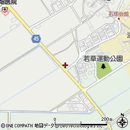 滋賀県東近江市石塔町104周辺の地図