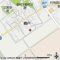 滋賀県蒲生郡竜王町綾戸380-4周辺の地図
