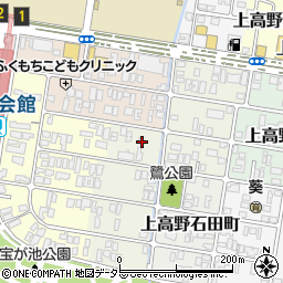 京都府京都市左京区上高野鷺町4周辺の地図