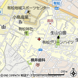 愛知県名古屋市緑区有松町大字桶狭間周辺の地図
