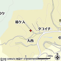 愛知県豊田市豊松町椿ケ入周辺の地図