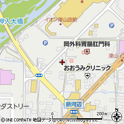 岡山県津山市河辺1036周辺の地図