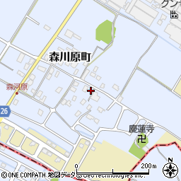 滋賀県守山市森川原町67周辺の地図