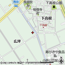 愛知県豊明市沓掛町広坪周辺の地図
