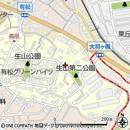 愛知県名古屋市緑区有松町大字桶狭間生山周辺の地図