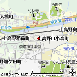 京都府京都市左京区上高野植ノ町24周辺の地図