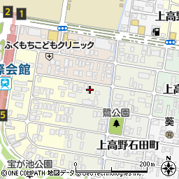 京都府京都市左京区上高野鷺町2周辺の地図