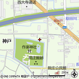 岡山県津山市神戸412周辺の地図