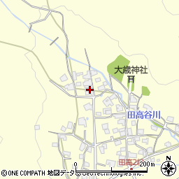 兵庫県西脇市黒田庄町田高783周辺の地図