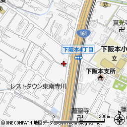 大津下阪本郵便局周辺の地図