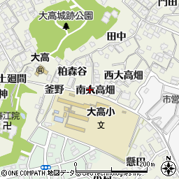 愛知県名古屋市緑区大高町南大高畑周辺の地図