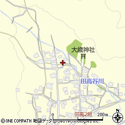 兵庫県西脇市黒田庄町田高789周辺の地図