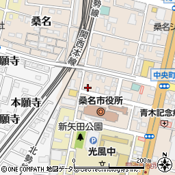 三重県桑名市中央町2丁目45周辺の地図