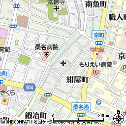 三重県桑名市吉津屋町周辺の地図