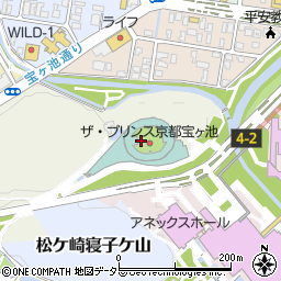 ザ・プリンス　京都宝ヶ池周辺の地図