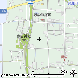 兵庫県丹波篠山市野中周辺の地図
