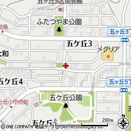 豊田五ケ丘郵便局周辺の地図