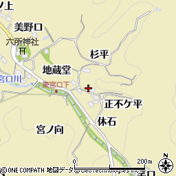 愛知県豊田市坂上町（正不ケ平）周辺の地図