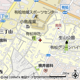 愛知県名古屋市緑区有松町大字桶狭間高根周辺の地図
