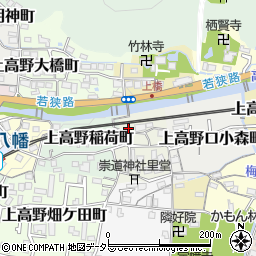 京都府京都市左京区上高野植ノ町33-4周辺の地図