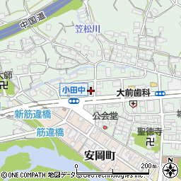 方歩書店津山店周辺の地図