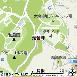 愛知県名古屋市緑区大高町琵琶岬周辺の地図