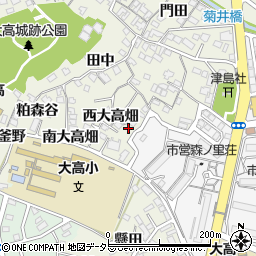 愛知県名古屋市緑区大高町西大高畑60周辺の地図