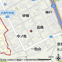 愛知県名古屋市緑区大高町追風8周辺の地図