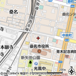 三重県桑名市中央町2丁目42周辺の地図