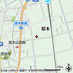 静岡県伊豆の国市原木周辺の地図