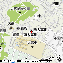 愛知県名古屋市緑区大高町西大高畑21周辺の地図