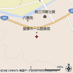 愛知県設楽町（北設楽郡）清崎（沖）周辺の地図