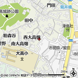 愛知県名古屋市緑区大高町西大高畑61周辺の地図