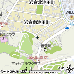 京都市左京区岩倉南池田町83 akippa駐車場周辺の地図