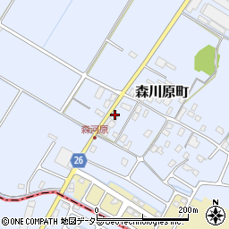 滋賀県守山市森川原町49周辺の地図