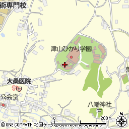 津山ひかり学園　ひかりの杜周辺の地図