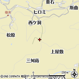 愛知県豊田市豊松町三舛蒔周辺の地図